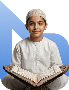 A student reading the Qur’an